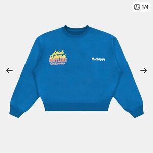 Madhappy Local Optimist Hotline Crewneck